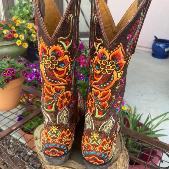 Stunning!!!! Old Gringo Olivia Boots sz 8.5 - Picture 4 of 7